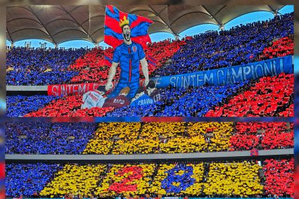 FCSB fiesta pe strazile Capitalei dupa titlu castigat