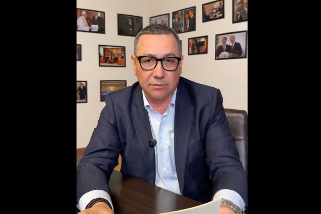 Ponta mesaj pentru PSD Vreau o reconstructie sincera