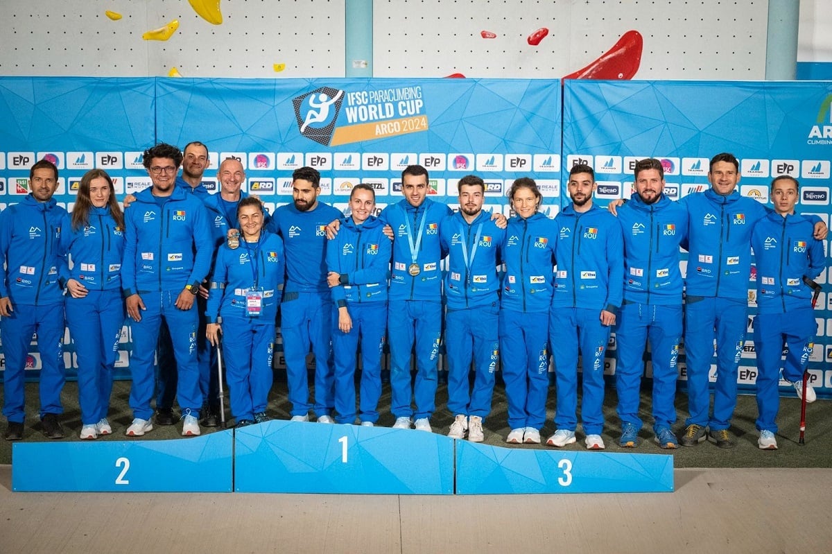 Romania urca pe podium la Cupa Mondiala de Paraclimbing
