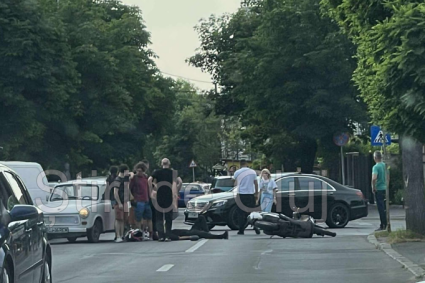Accident pe Albini cu Albac in Cluj motociclist ranit