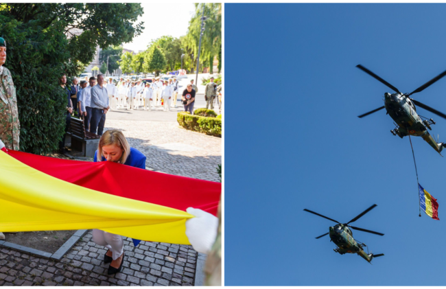 Tricolorul romanesc celebrat in Cluj 177 de ani de unitate