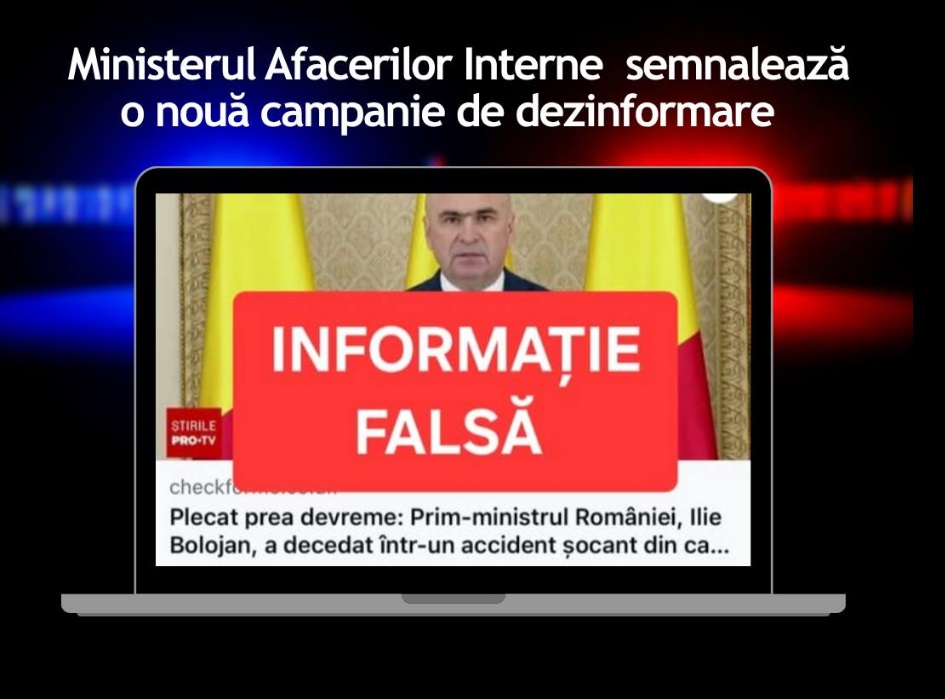 Avertisment DNSC Informatia despre decesul premierului sunt false