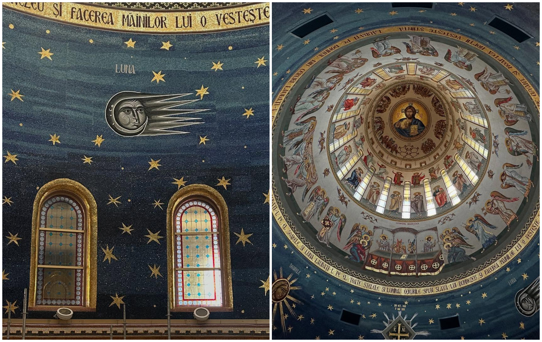 Imagini spectaculoase din interiorul Catedralei Mantuirii Neamului