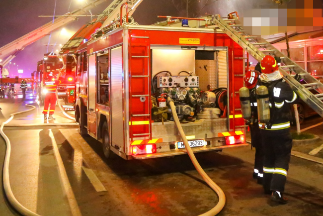 Incendiu la o cafenea din Marasti Cluj Napoca
