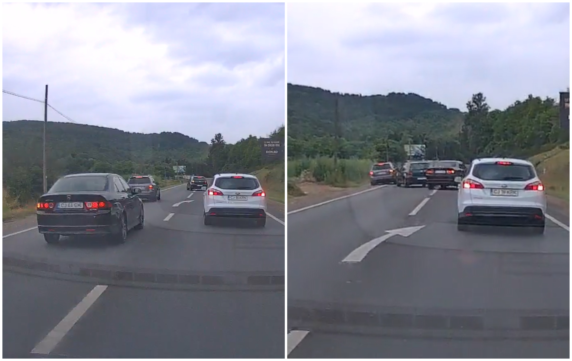 VIDEO BMW ul aproape distruge alte doua masini in Cluj