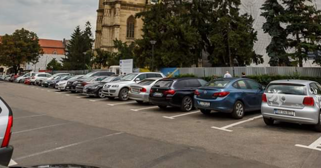 Cozi si nervi la Parking Unirii din Cluj Napoca