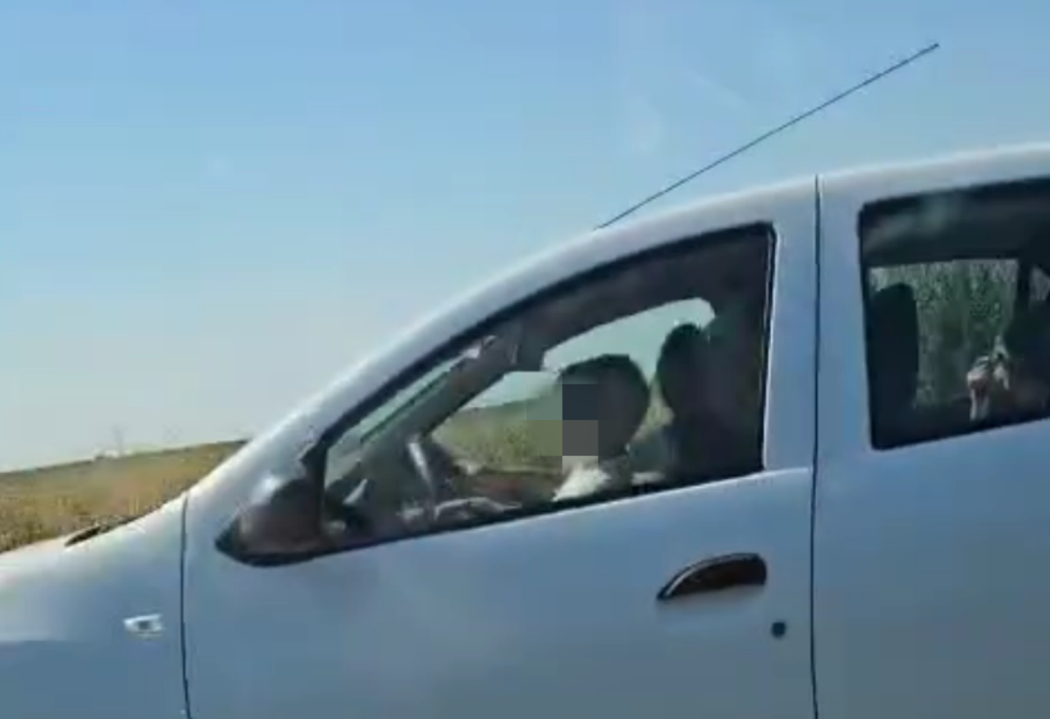 VIDEO Copil la volan inconstienta in bratele tatalui