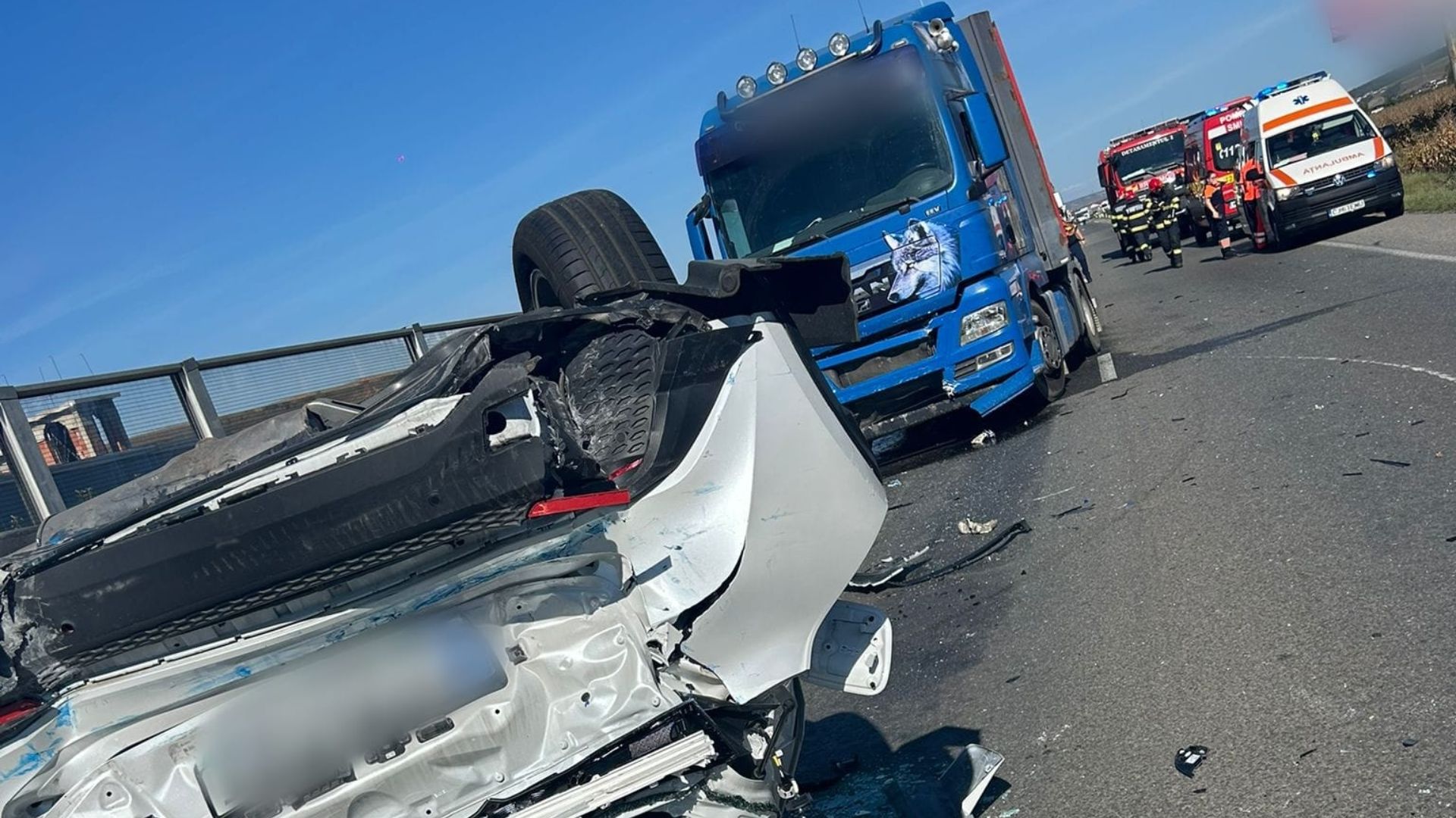 Accident incredibil in Cluj tir i dou maini