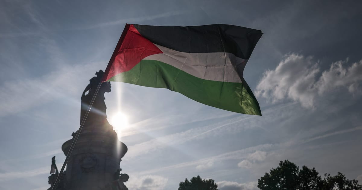 Conflict pe fondul steagului in Franta Macron recunoaste Palestina