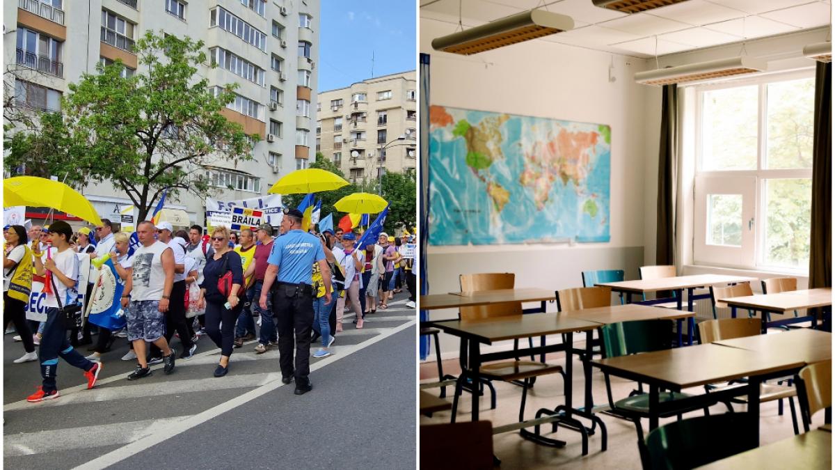 Haos in prima zi de scoala protest al profesorilor