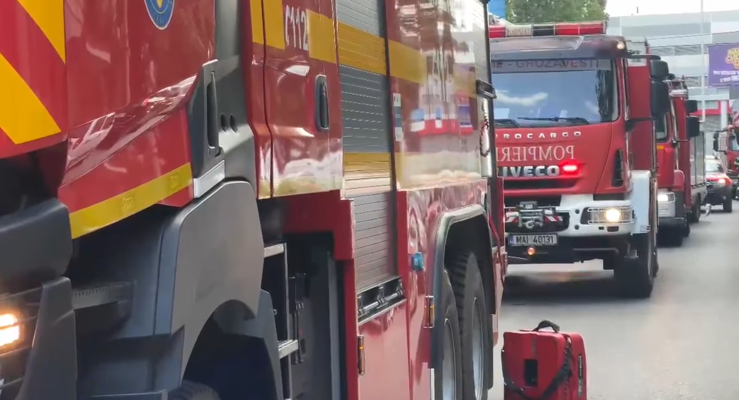 Incendiu la Penitenciarul Gaesti 200 de persoane evacuate
