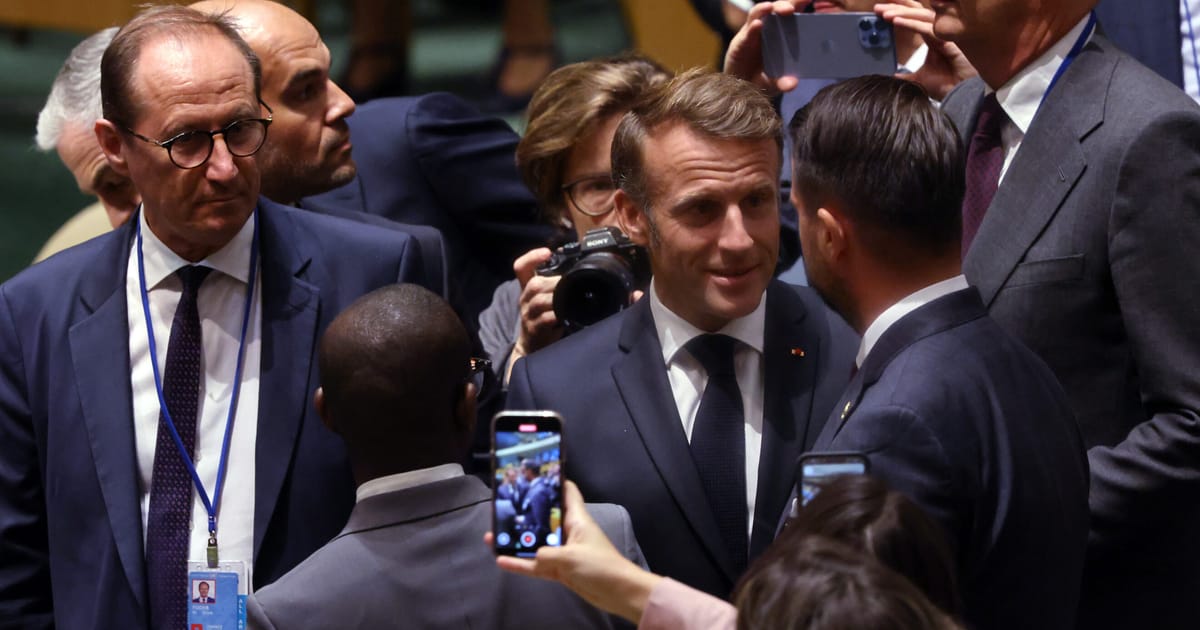 Macron sfideaza Trump sustine statul palestinian