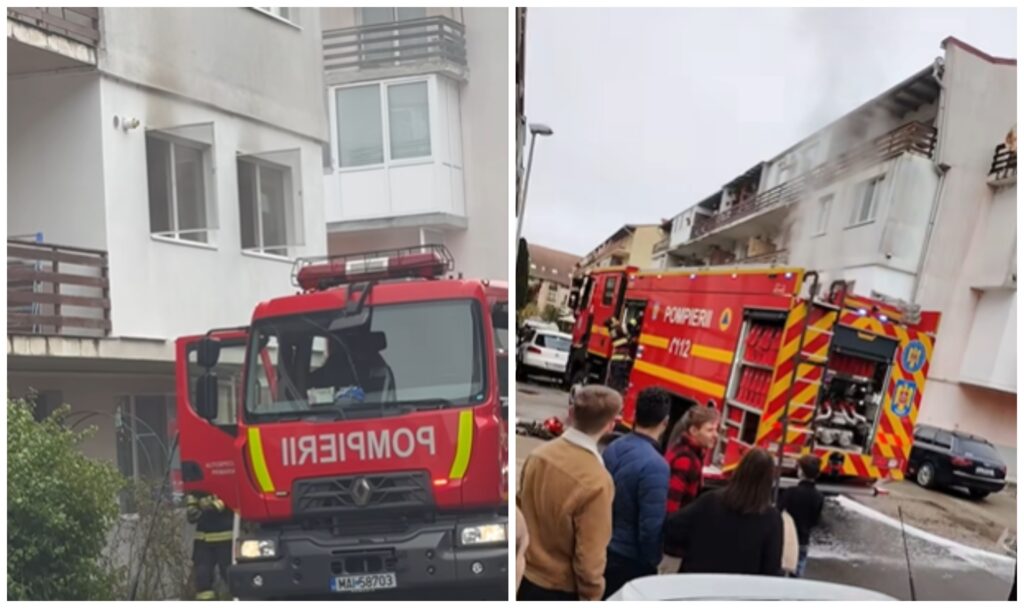 Incendiu pe strada Eroilor din Floresti