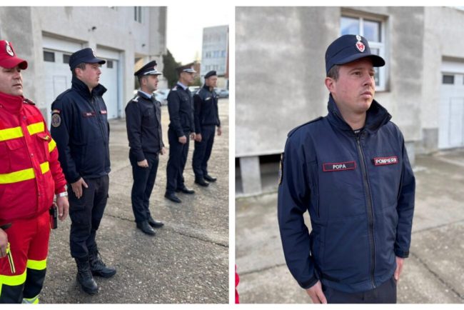 Pompierul a fost aplaudat pentru salvarea clujeanului
