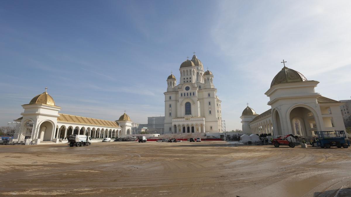 Sfinirea Catedralei Nationale Patriarhul Bartolomeu I in vizita