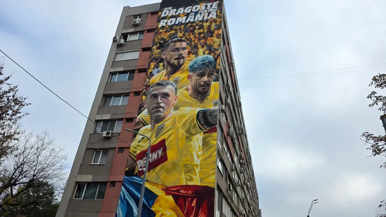 Bucurestiul se coloreaza in tricolor cu un mural