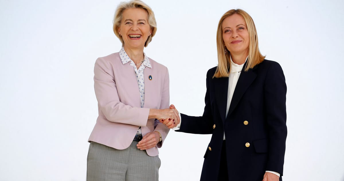 Von der Leyen vrea sa o tina pe Meloni alaturi