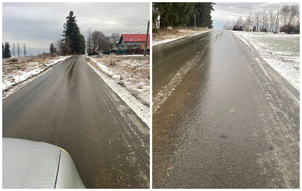 Apel de urgenta din Feleacu Un drum s a transformat in patinoar Locuitorii sunt blocati Nu se poate urca sau cobori FOTO