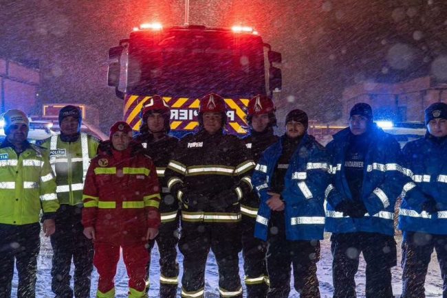 IGSU Interventii in 31 de localitati din 12 judete si in Bucuresti din cauza viscolului