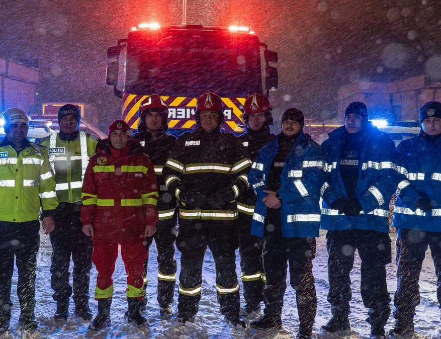 IGSU Interventii in 31 de localitati din 12 judete si in Bucuresti din cauza viscolului
