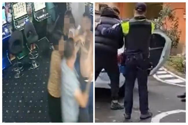 Bataie si furt intr o sala de jocuri Un clujean a atacat doi barbati in baie pentru castigurile de la pacanele si a fost doborat de un angajat