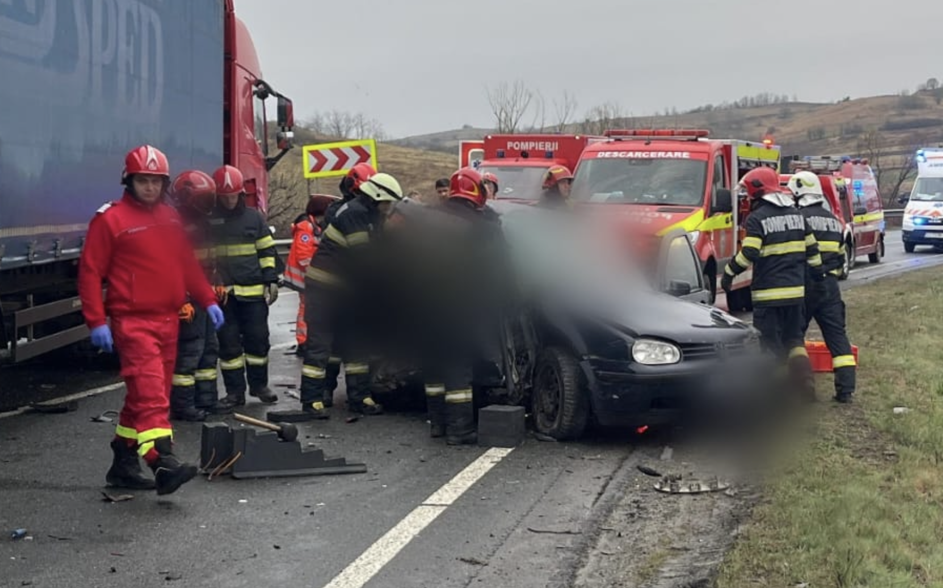 Cum s a petrecut accidentul tragic din Cluj Un sofer ar fi pierdut controlul intr un viraj si a intrat pe contrasens