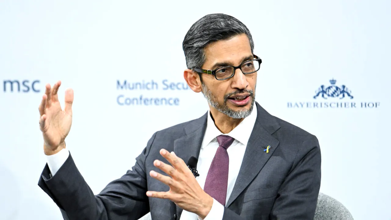 Directorul Google Sundar Pichai ar putea incasa pana la 692 de milioane de dolari in urmatoarele trei ani