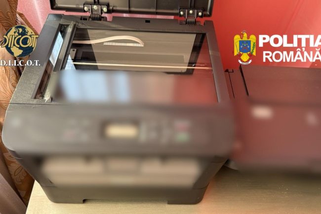 Fabrica de bani imprimerie ilegala de euro in Suceava Romani capturati cu 12 milioane de euro falsificati in Bulgaria