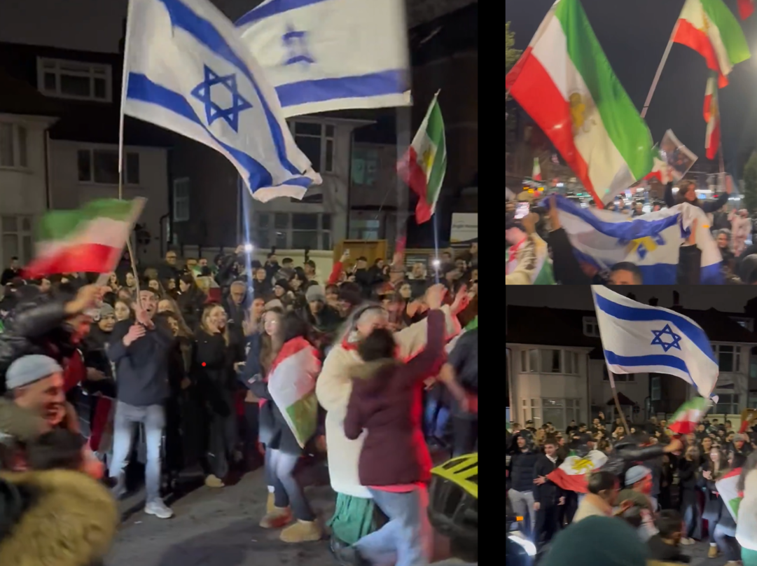 Imagini surprinzatoare cu israelieni si iranieni sarbatorind impreuna disparitia lui Khamenei pe strazile Londrei
