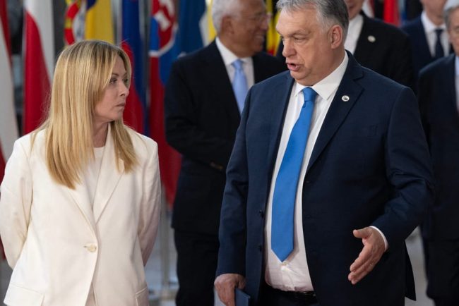 Meloni le a comunicat liderilor ca intelege pozitia lui Orban in legatura cu Ucraina afirma diplomatii