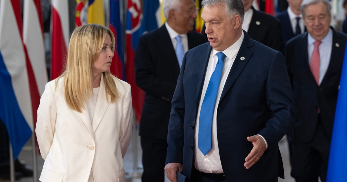 Meloni le a comunicat liderilor ca intelege pozitia lui Orban in legatura cu Ucraina afirma diplomatii