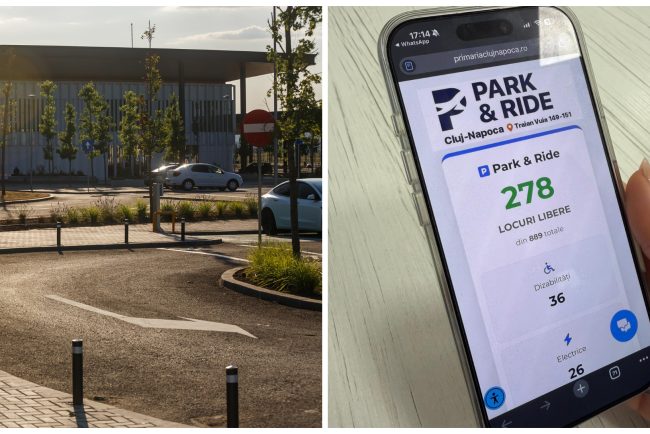 Park Ride ul de la Aeroport devine mai accesibil Clujenii pot verifica online locurile de parcare disponibile si au transport gratuit cu CTP