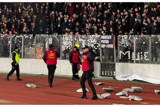 Peluza Viinie reactioneaza dupa haosul de pe Cluj Arena Consideram ca este o raspuns de tip ochi pentru ochi dinte pentru dinte