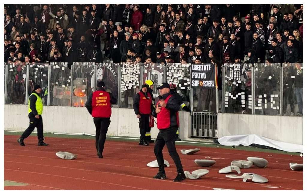 Peluza Viinie reactioneaza dupa haosul de pe Cluj Arena Consideram ca este o raspuns de tip ochi pentru ochi dinte pentru dinte