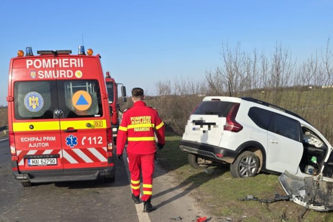 Un mort si un ranit in urma unui accident pe DN 6 in Giurgiu
