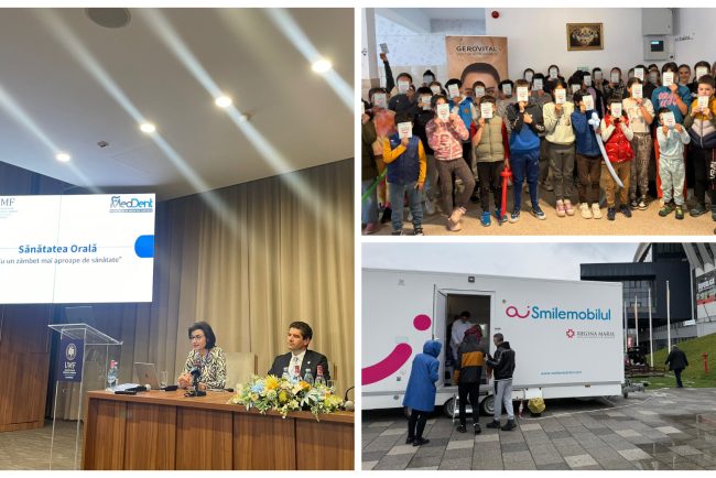 Ziua Sanatatii Orale celebrata la Cluj Elevii invata sa isi protejeze dintii inca de mici iar adultii sunt invitati la consultatii gratuite