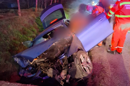 accident de dimineata tanar de 20 de ani ranit dupa ce a fost prins intr un impact violent a fost salvat cu dificultate de pompierii din cluj