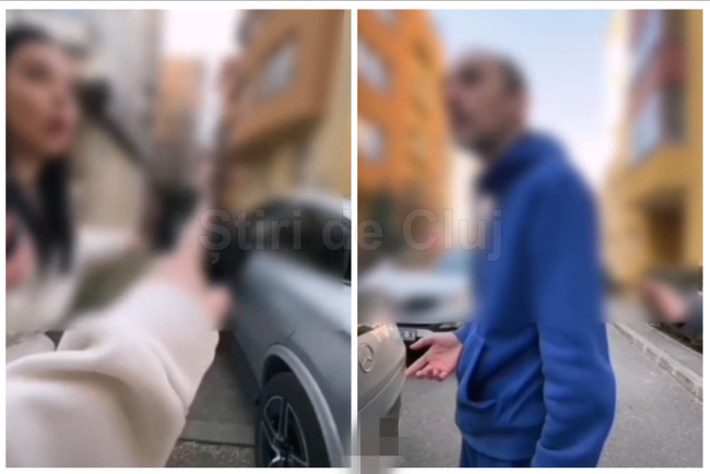 video scandal urias in cluj din cauza unei parcari doua tinere au lasat un mercedes langa bloc dar ceea ce a urmat este incredibil plecat in p mea de aici