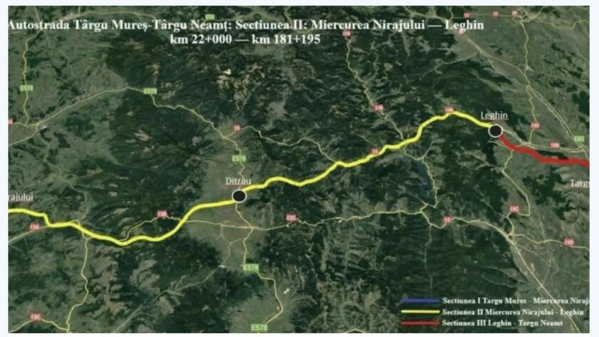 Autostrada A8 progreseaza CNAIR a demarat licitatia pentru segmentul Miercurea Nirajului Saratenii Care