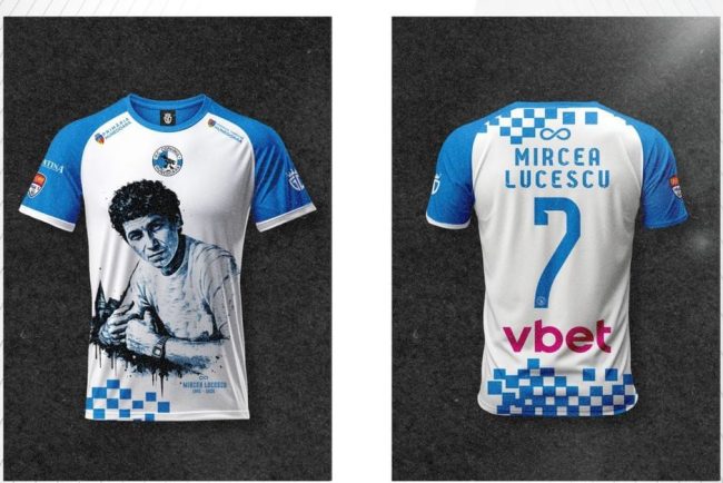 Corvinul il readuce pe Mircea Lucescu pe teran Tricouri unice cu imaginea lui Il Luce care vor fi distribuite direct in tribunele suporterilor