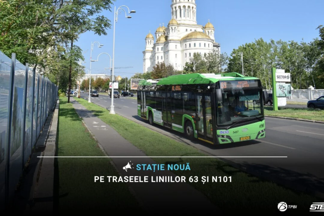 STB O noua statie de troleibuz infiintata de STB Catedrala Nationala a Romaniei
