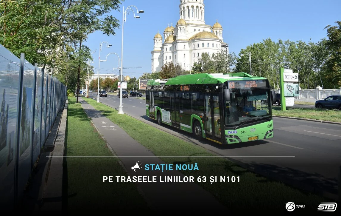STB O noua statie de troleibuz infiintata de STB Catedrala Nationala a Romaniei