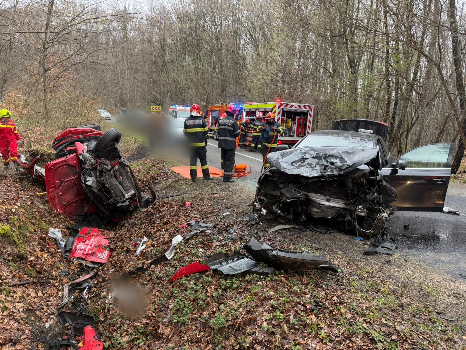 Trei persoane au fost grav ranite dintr un accident la Cluj