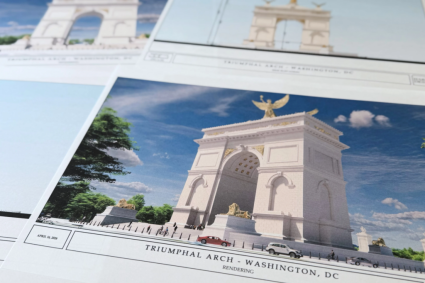 Trump vrea un arc de triumf la Washington de aproape trei ori mai inalt decat cel din Bucuresti