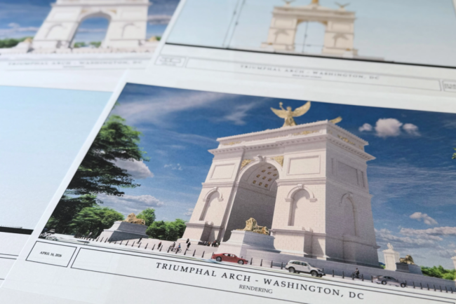 Trump vrea un arc de triumf la Washington de aproape trei ori mai inalt decat cel din Bucuresti