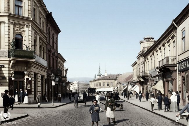 foto recunoasteti locul imagini de colectie cu cea mai indragita strada din cluj napoca acum 100 de ani centrul orasului era cu adevarat o baza valoroasa