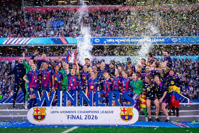 Barcelona invige claro OL Lyon si castiga pentru a patra oara Liga Campionilor la fotbal feminin