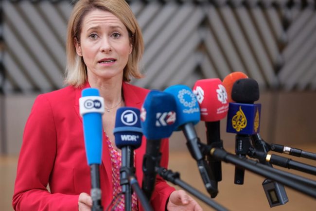 Kallas reprezentanta UE refuza sa sustina numirea lui Gerhard Schroder ca negociator intre Rusia si Ucraina