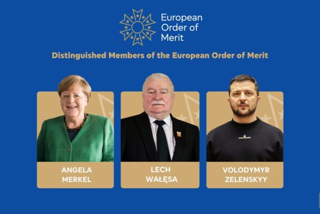 Parlamentul European acorda pentru prima data Ordinul European de Merit Angela Merkel Maia Sandu si Volodimir Zelenski printre distinsi