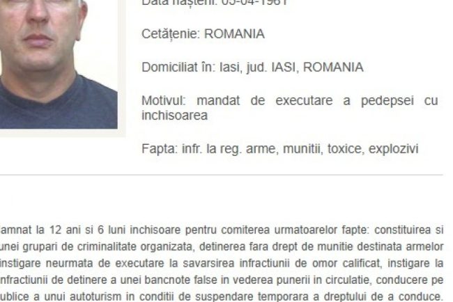 Rusia a remis Romaniei pe Vasile Rodideal unul dintre cei mai cautati infractori inclus pe lista Most